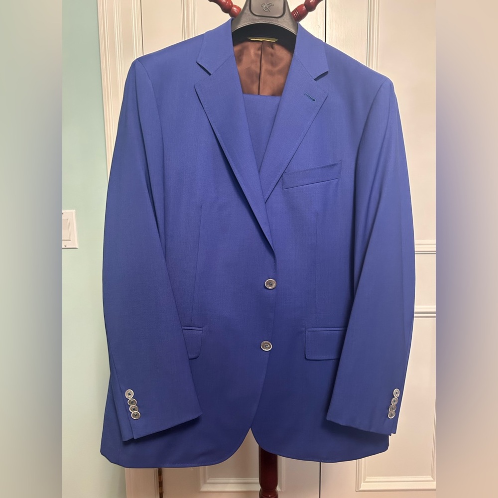 Canali Royal Blue Suit Jacket and Pants